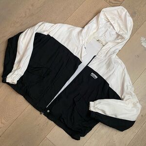 Adidas black and white hoodie.